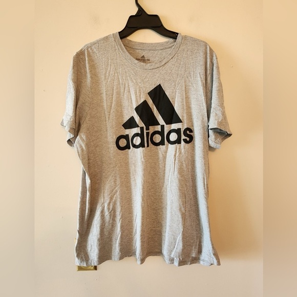 adidas Other - Adidas grey amplifier t shirt grey black logo size mens xl